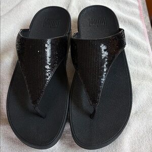 Wobbleboatd Fitflop women’s glitter size 10